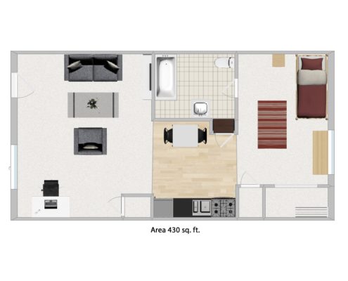 one bedroom 1